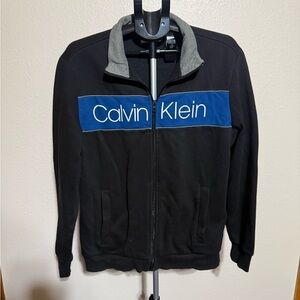 Calvin Klein Black and Blue Sweatshirt